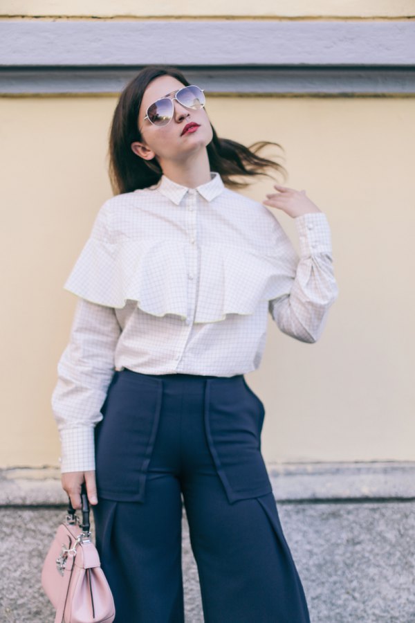 frill shirt for fancy looks
