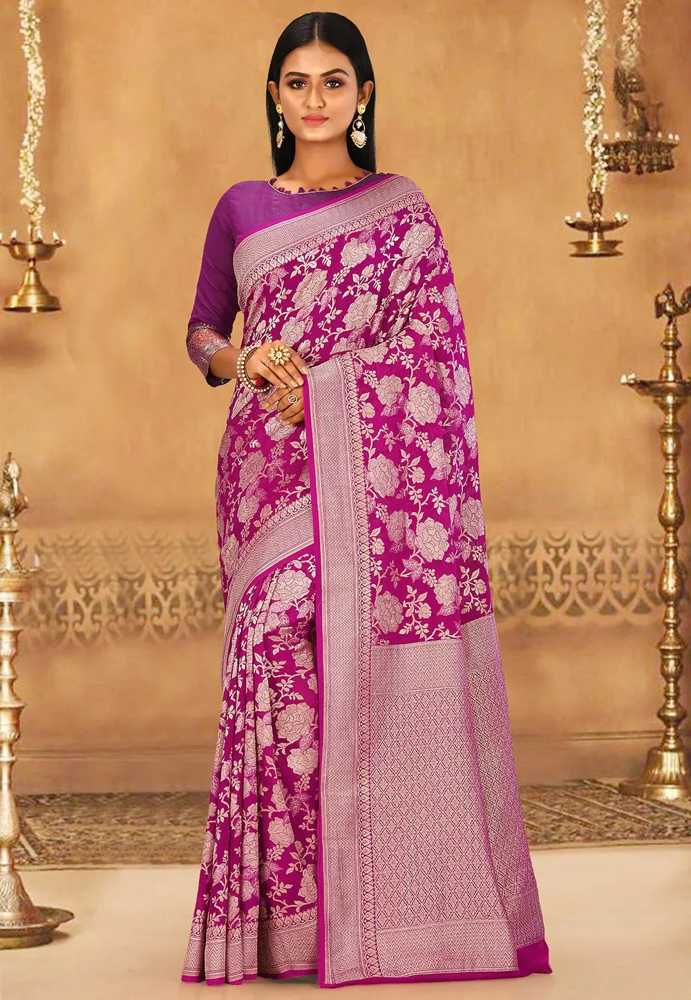 georgette banarasi sarees