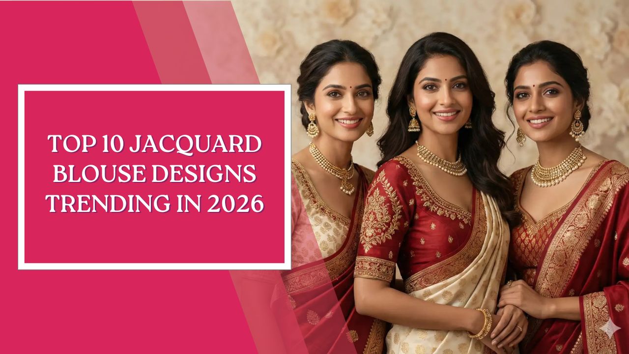Top 10 Jacquard Blouse Designs Trending in 2026