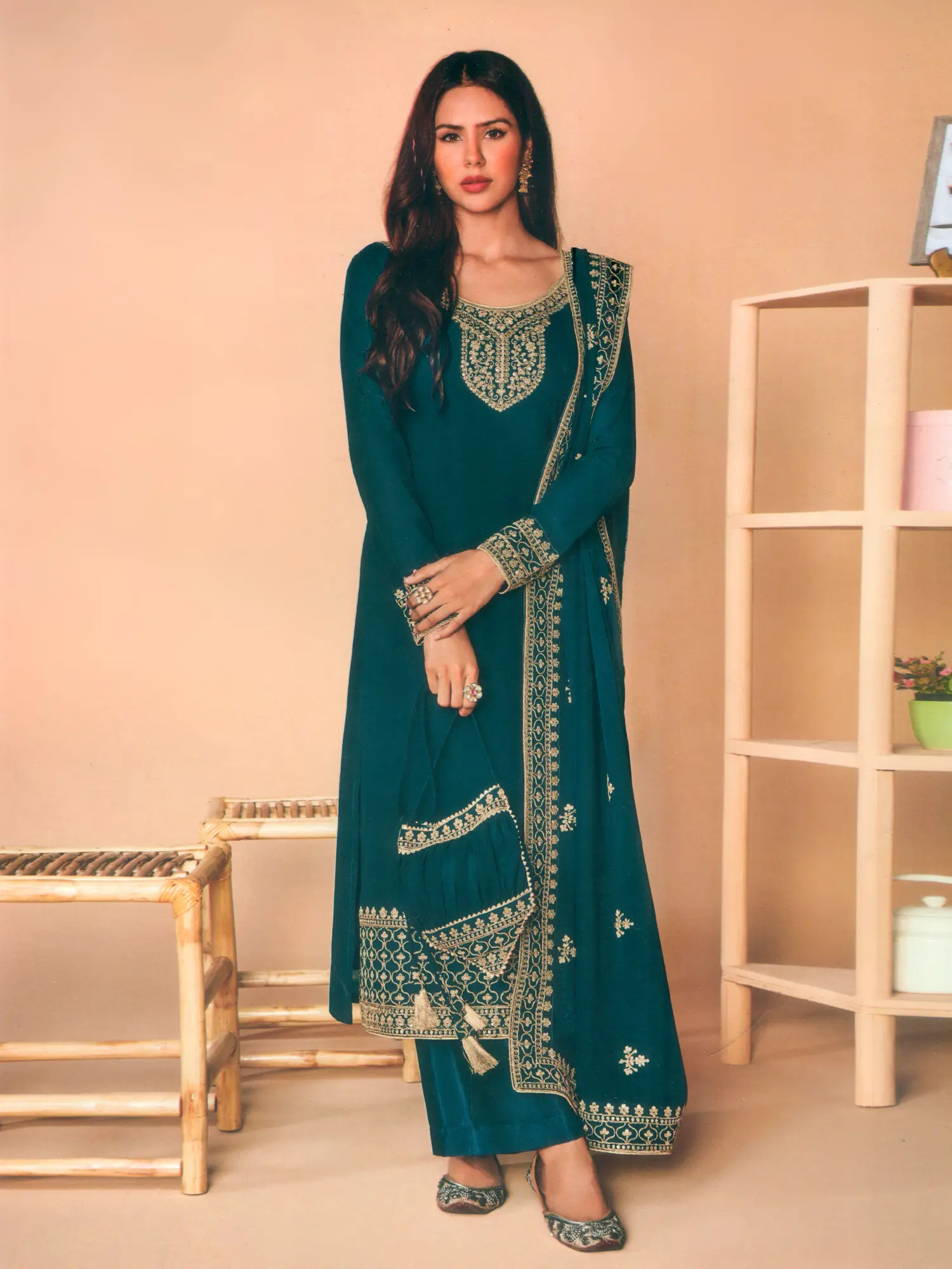 pakistani kameez with parallel salwar