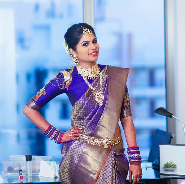 south indian designer blouse for plain sarees